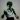 A black and white wall stencil of Bruce Lee in a fighting stance