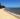 A deserted shore line of a beach