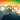 5 coloured Olympic rings with The Christ statue in Rio visible through them