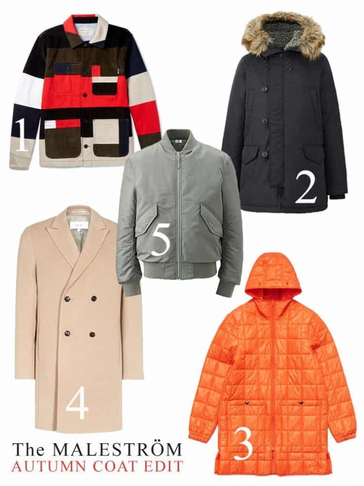 Montage of 5 Autumn coats