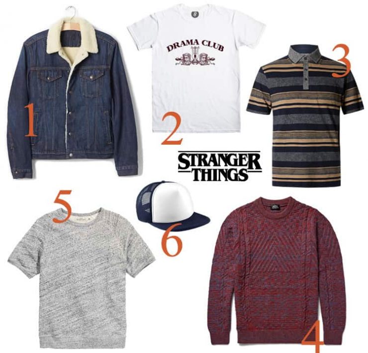 A collage of Stranger Things style suggestions