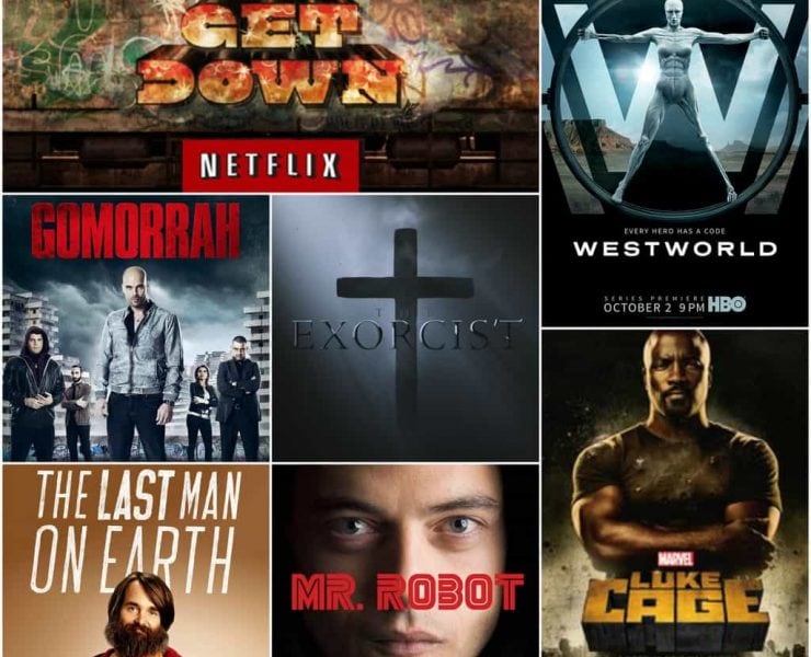 Montage of TV box sets