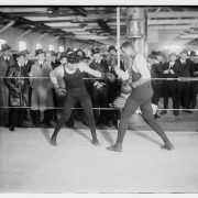 jack Dempsey Boxing In An Old Ring