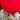 Picture of clown Pennywise from remake of IT. He is hiding behind red balloon so you can just see his mouth