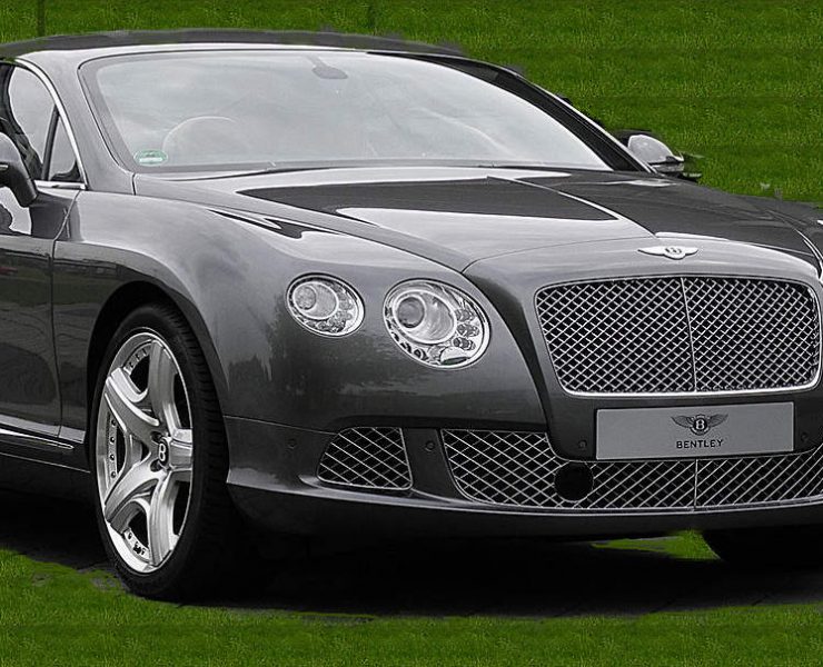 A black Bentley Continental GT