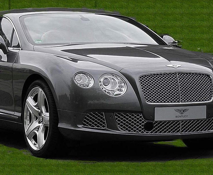 A black Bentley Continental GT