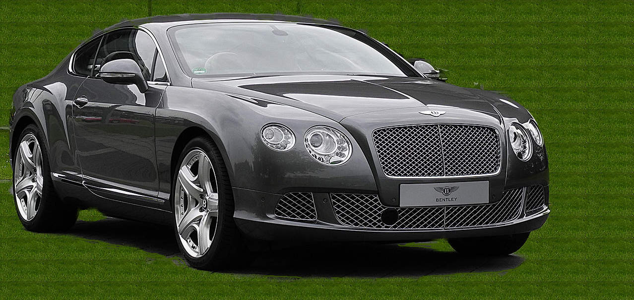 A black Bentley Continental GT