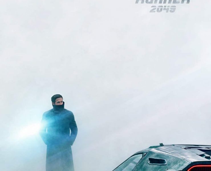 Blade Runner 2049 Poster with Ryan Gosling next to a futuristic car
