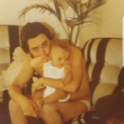 Adrian Simon with father Warren Fellows