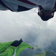 Basejumping from short film We are Knights