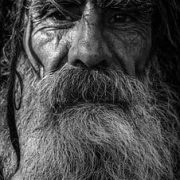 Old man with a beard