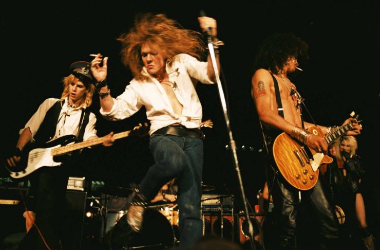 Guns N' Roses performing