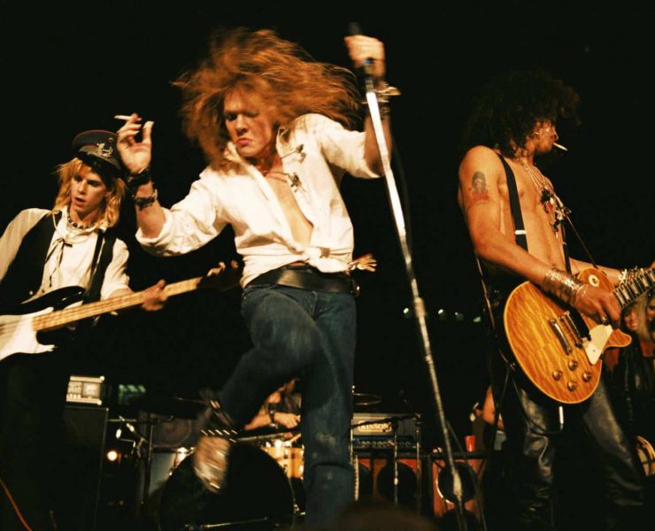 Guns N' Roses performing