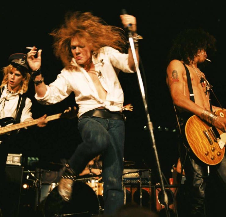 Guns N' Roses performing