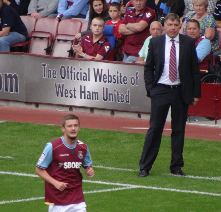 sam allardyce on west ham touch line