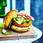 Vegan burger by Gaz Oakley