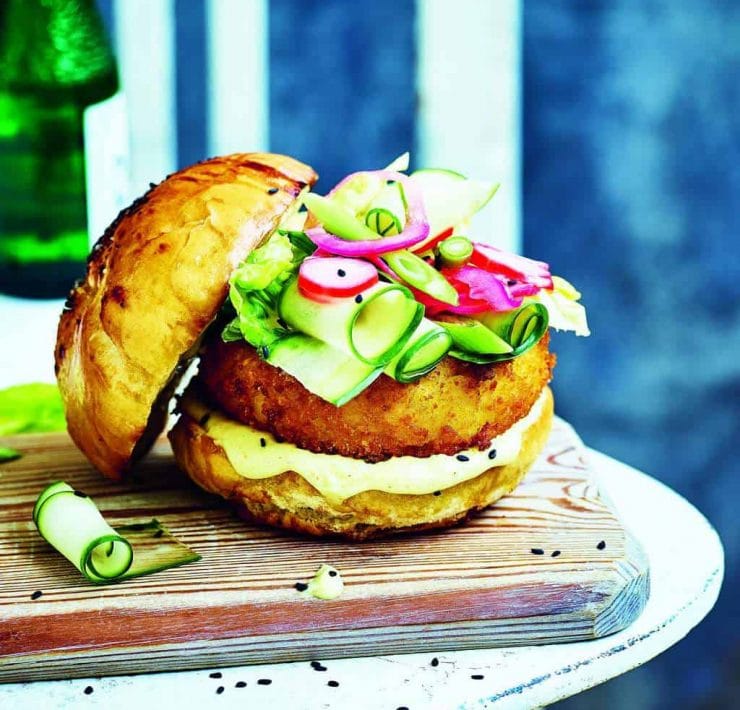 Vegan burger by Gaz Oakley