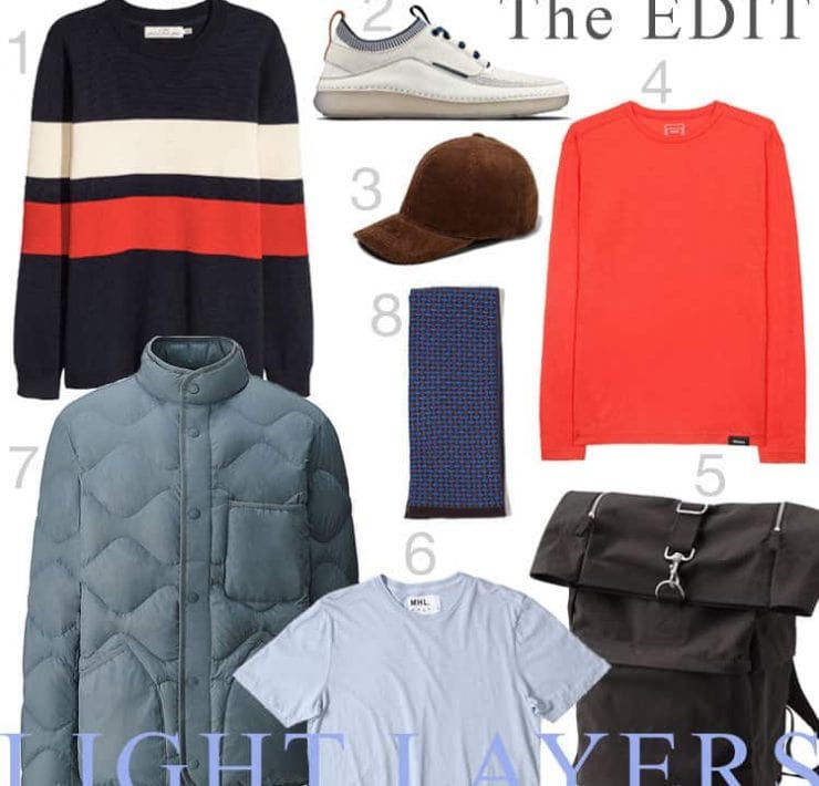 A selection of Spring style clothing for men