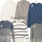 A selection of knitted jumpers for men