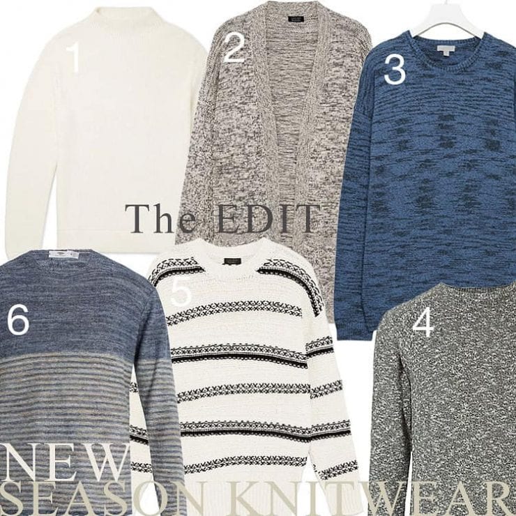 A selection of knitted jumpers for men
