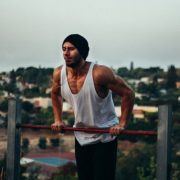 Man resistance training