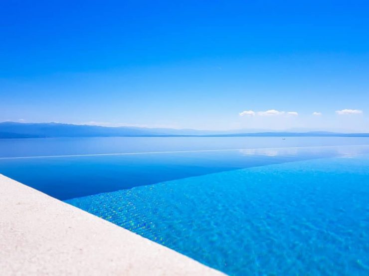 A clear blue ocean