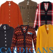 A selection of Autumnal coloured cardigans