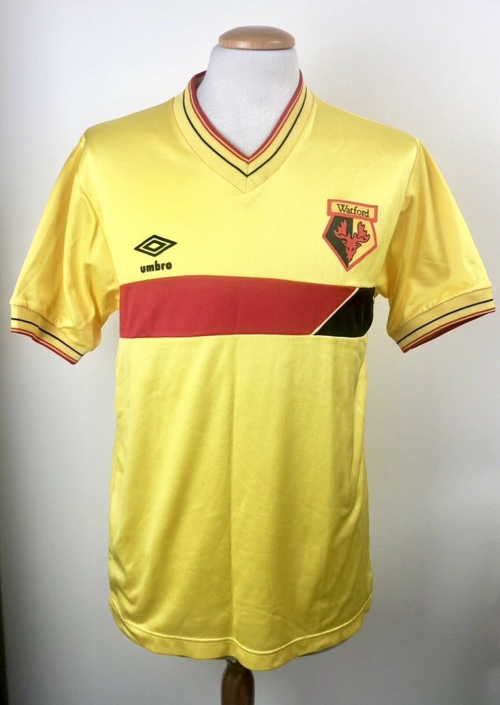 Tottenham Hotspur Away football shirt 1985 - 1986. Sponsored by no sponsor