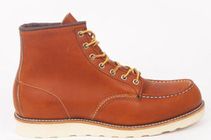 Rust coloured worker boots