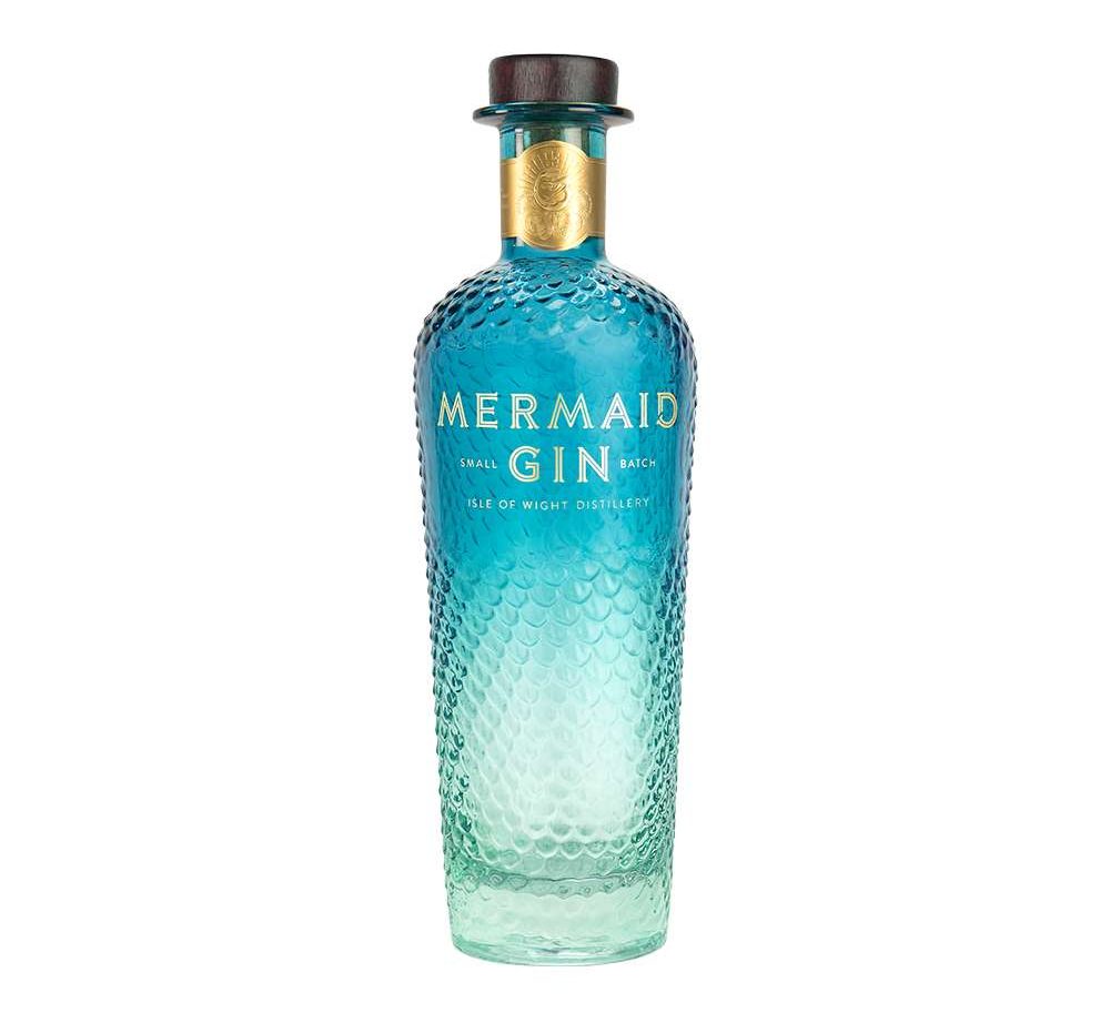 A bottle of Mermaid Gin
