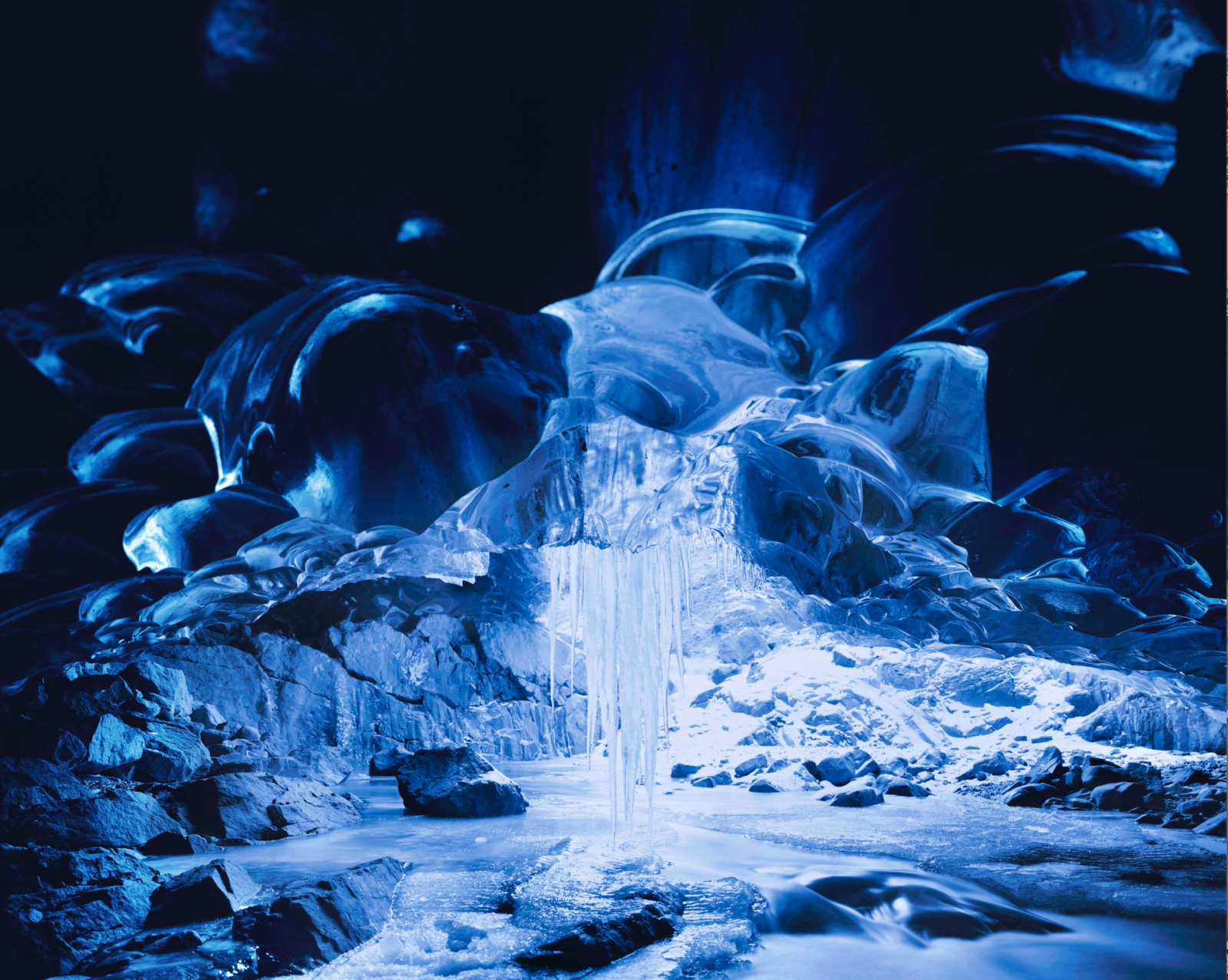 Richard Mosse, Ice Cave, Vatnajökull, 2014. Copyright Richard Mosse, Courtesy of Project Pressure
