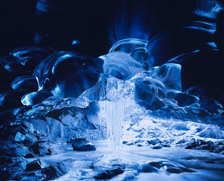 Richard Mosse, Ice Cave, Vatnajökull, 2014. Copyright Richard Mosse, Courtesy of Project Pressure