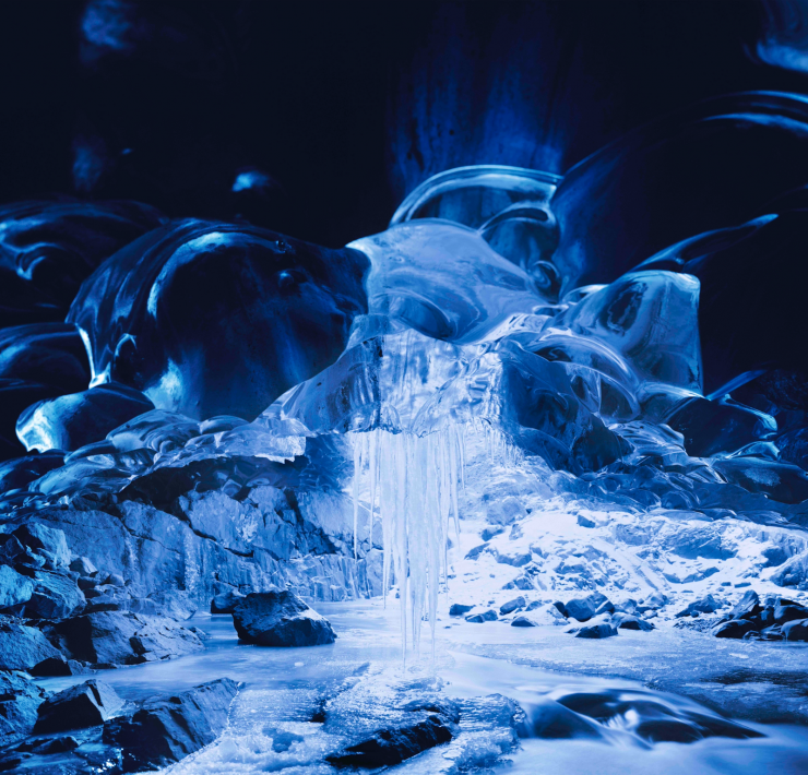 Richard Mosse, Ice Cave, Vatnajökull, 2014. Copyright Richard Mosse, Courtesy of Project Pressure