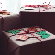 Three Xmas gift boxes