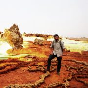 Reza Pakraven in the Danakil Depression