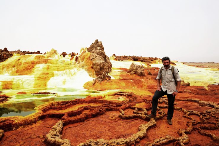 Reza Pakraven in the Danakil Depression