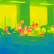 Thermal image of an office in the Fukashima region of Japan by Giles Price