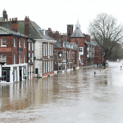 Flooding in York, UK 2020