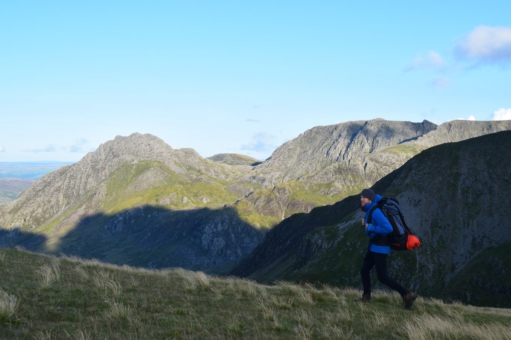 James Forrest walking in the Glyders, Snowdonia