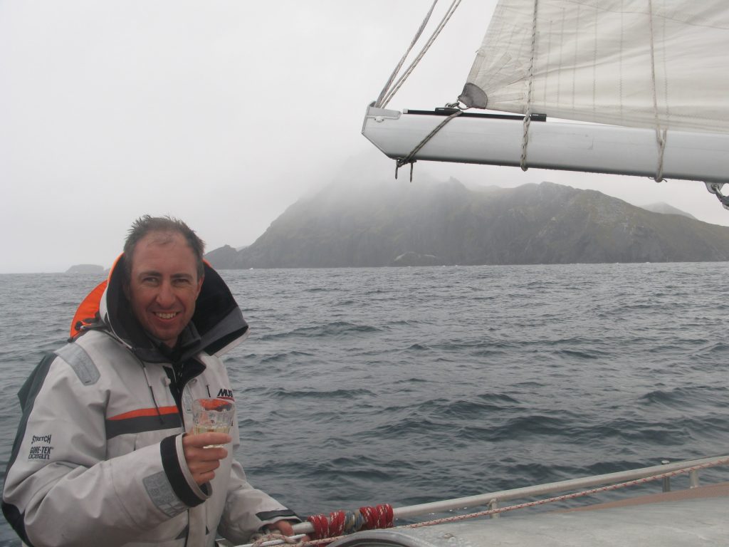 Simon Walker at sea 