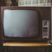 an old tube style TV