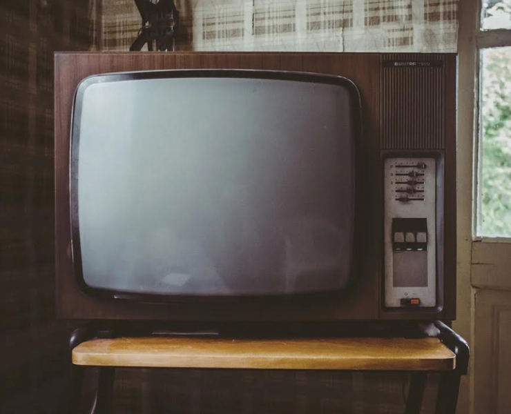 an old tube style TV