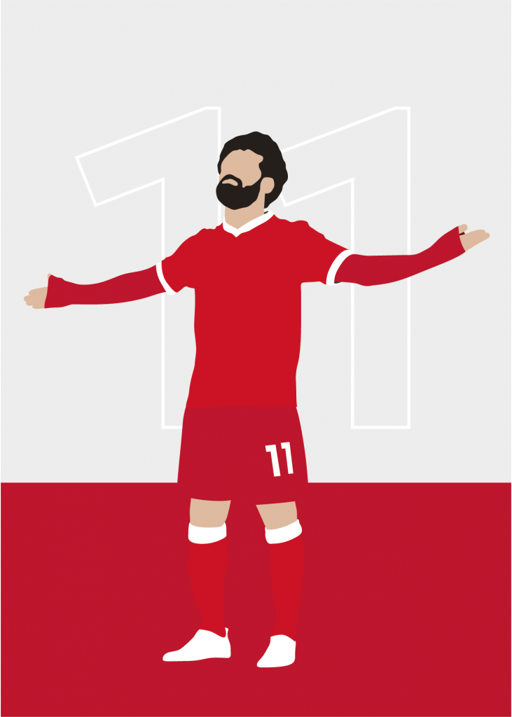 Mo Salah poster from boots and ball