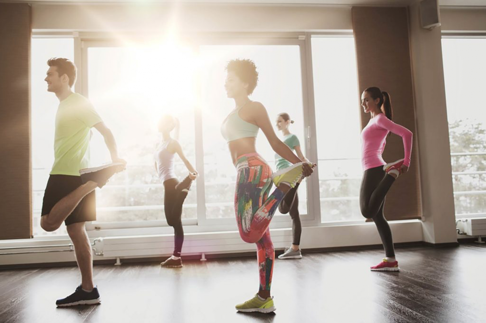 A group exercise class