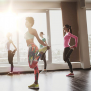 A group exercise class