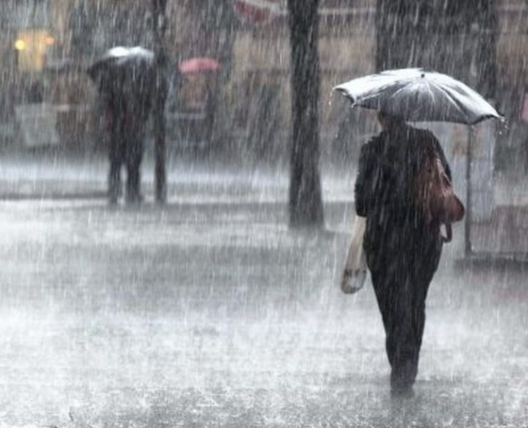 heavy rain and brollys