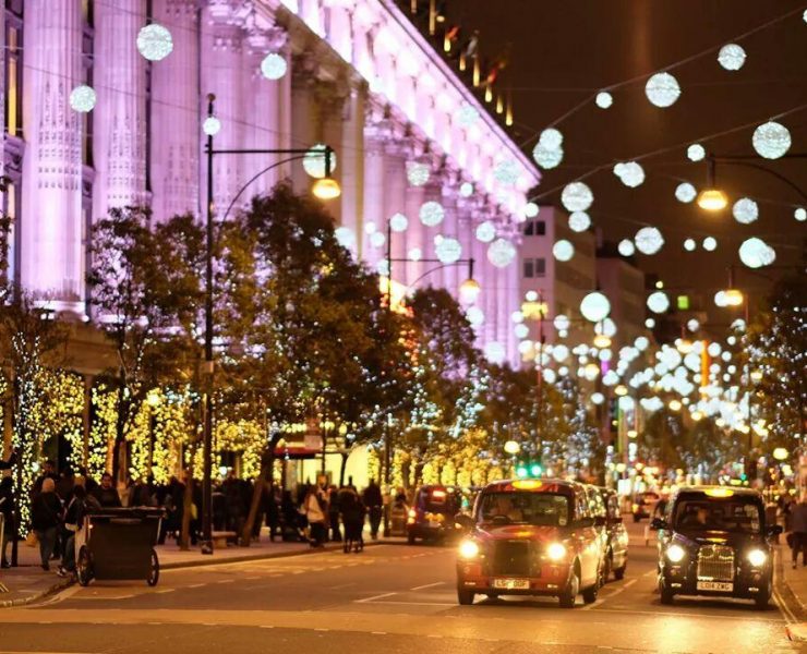oxford street xmas lights
