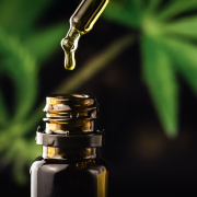 a cbd dropper and bottle
