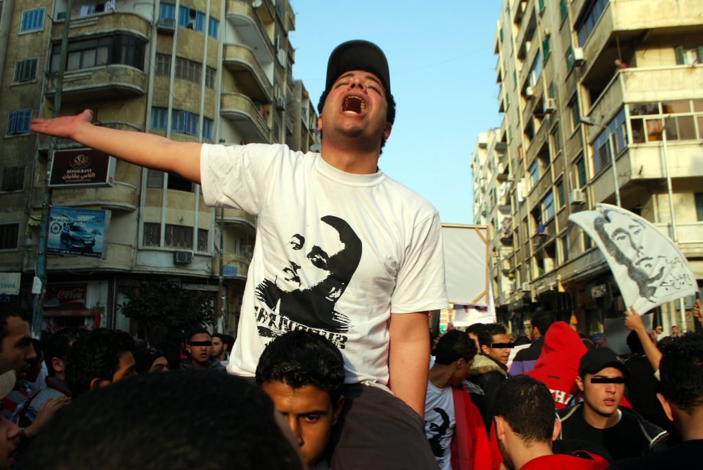 March with Ahlawy ultras in Egypt 2012