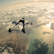 wingsuit flying over dubai